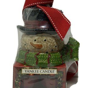 Yankee Candle Snowman Tea Light and 12 Red Apple Wreath Candles